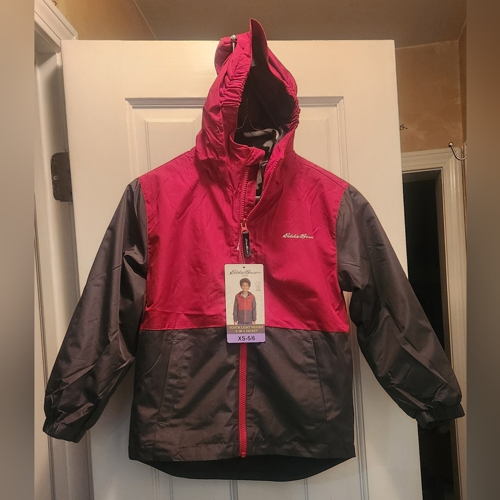 Eddie Bauer 3 in 1 jacket 5/6 xs boys